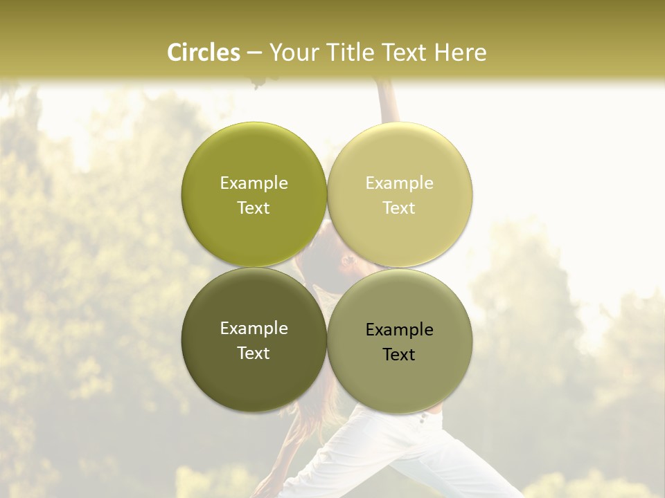 Young Girl Serene PowerPoint Template