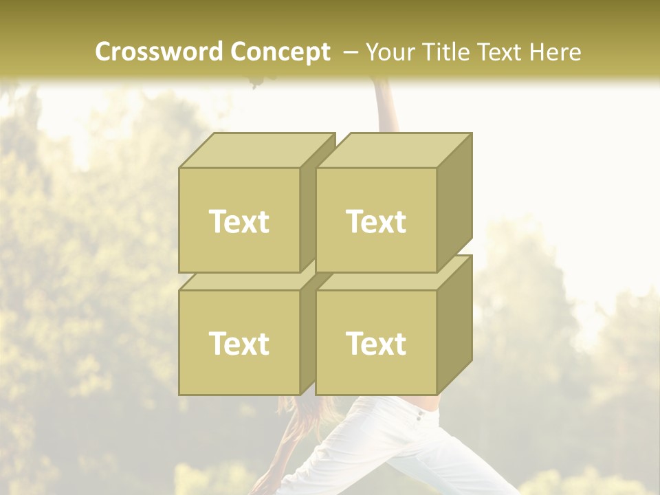 Young Girl Serene PowerPoint Template