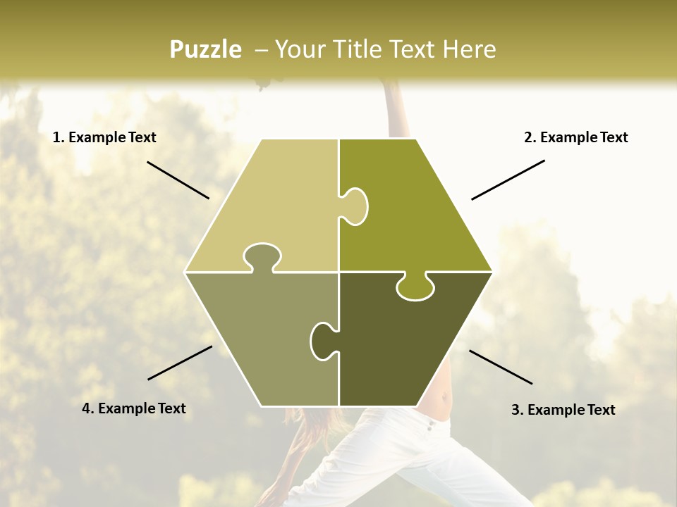 Young Girl Serene PowerPoint Template