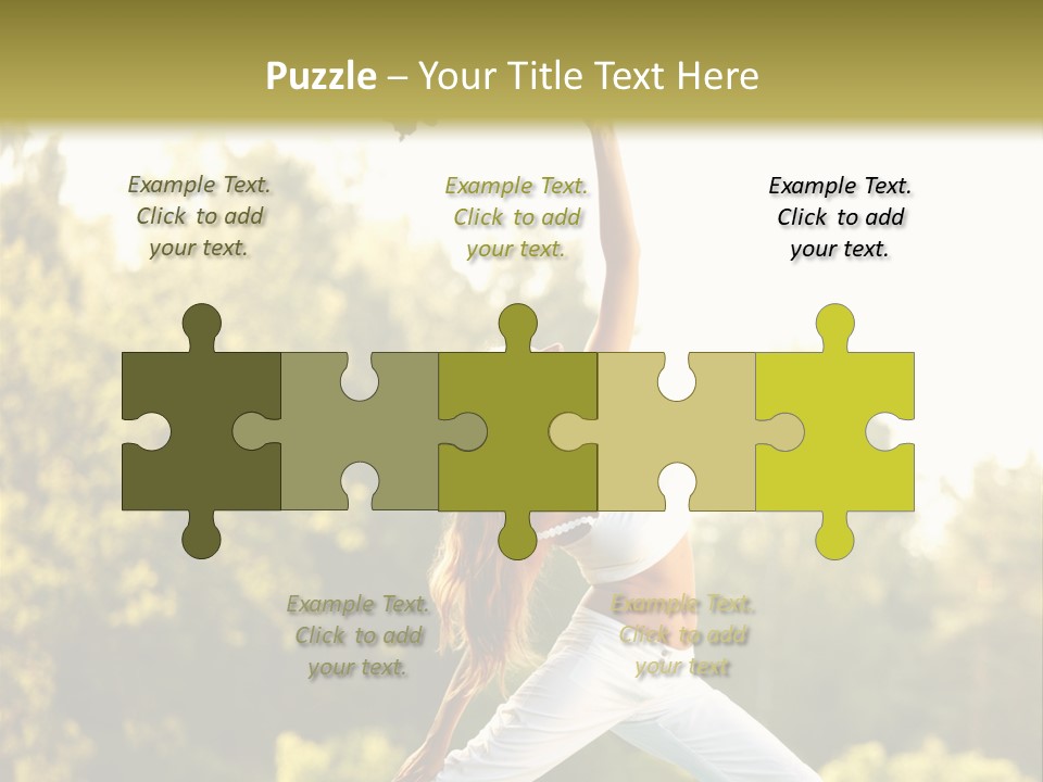 Young Girl Serene PowerPoint Template