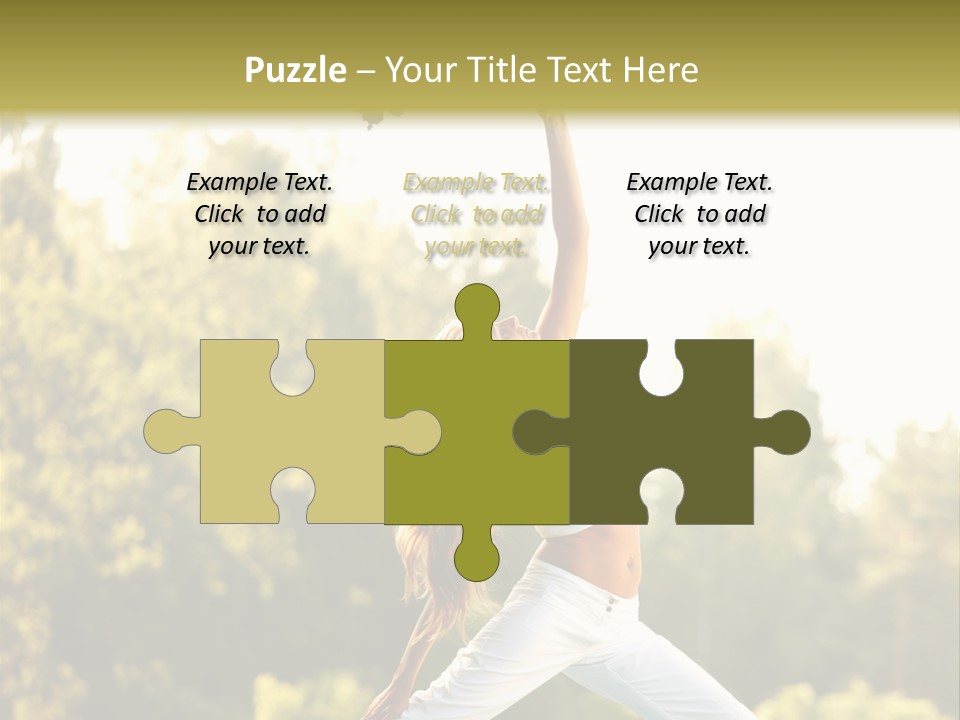 Young Girl Serene PowerPoint Template