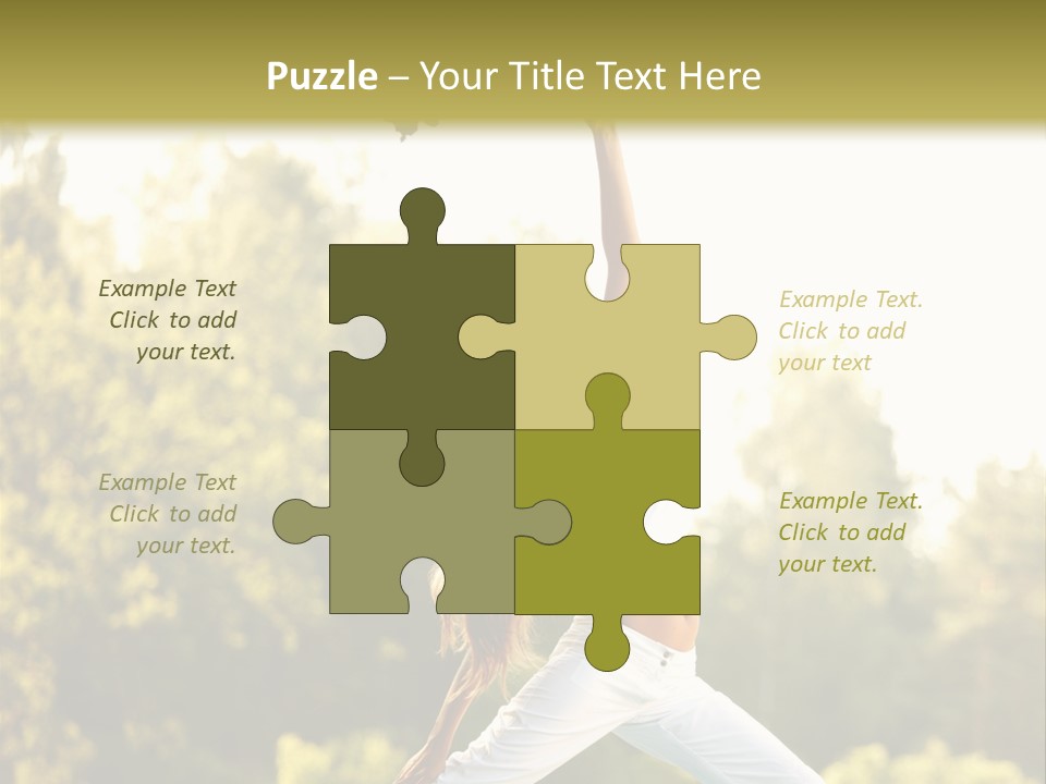 Young Girl Serene PowerPoint Template