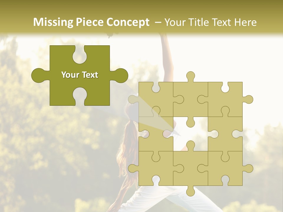 Young Girl Serene PowerPoint Template