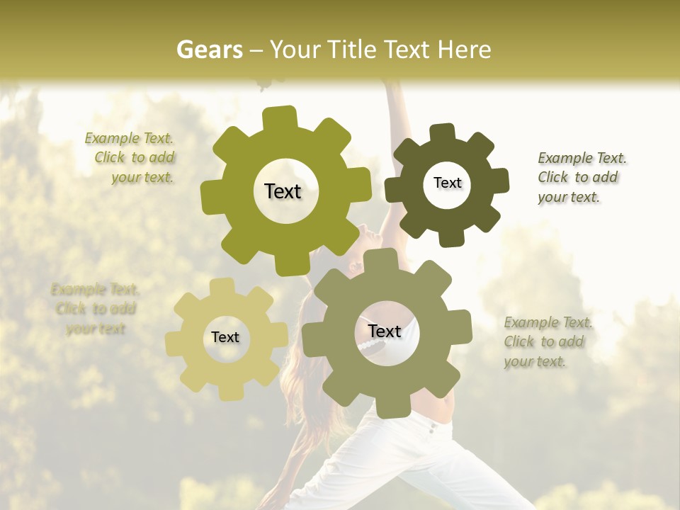 Young Girl Serene PowerPoint Template