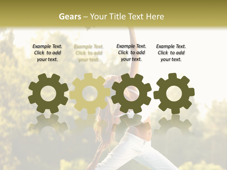 Young Girl Serene PowerPoint Template