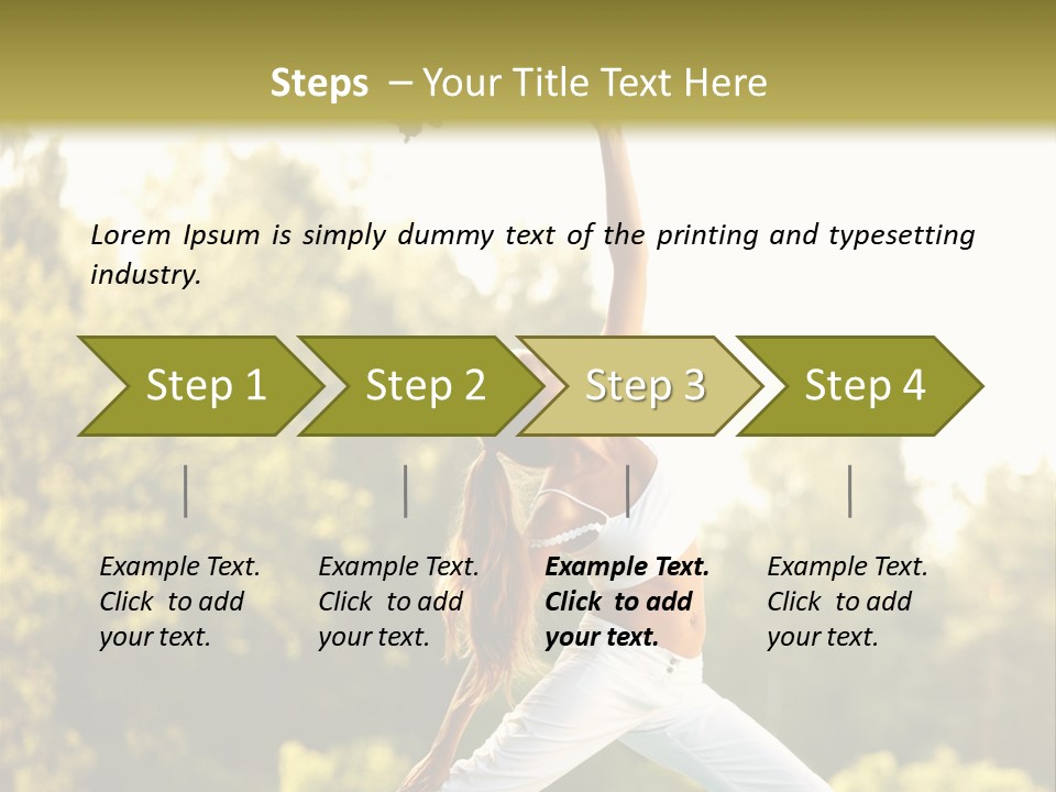 Young Girl Serene PowerPoint Template