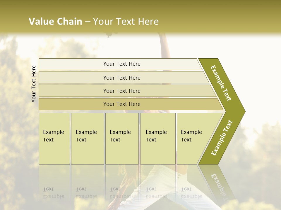 Young Girl Serene PowerPoint Template