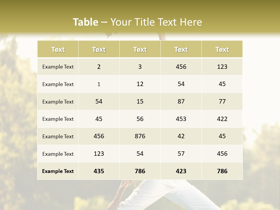 Young Girl Serene PowerPoint Template