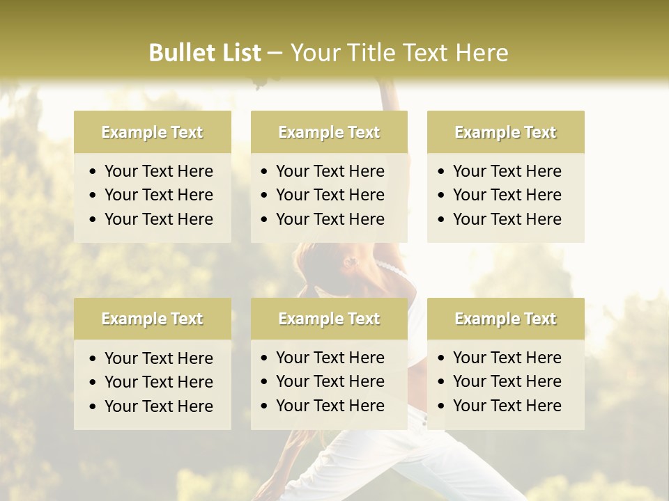 Young Girl Serene PowerPoint Template