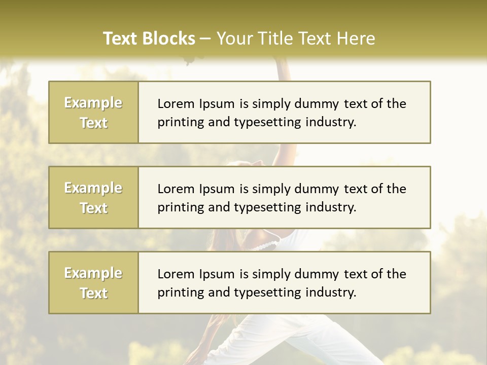 Young Girl Serene PowerPoint Template