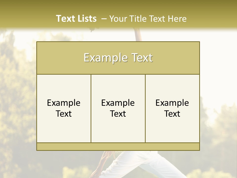 Young Girl Serene PowerPoint Template