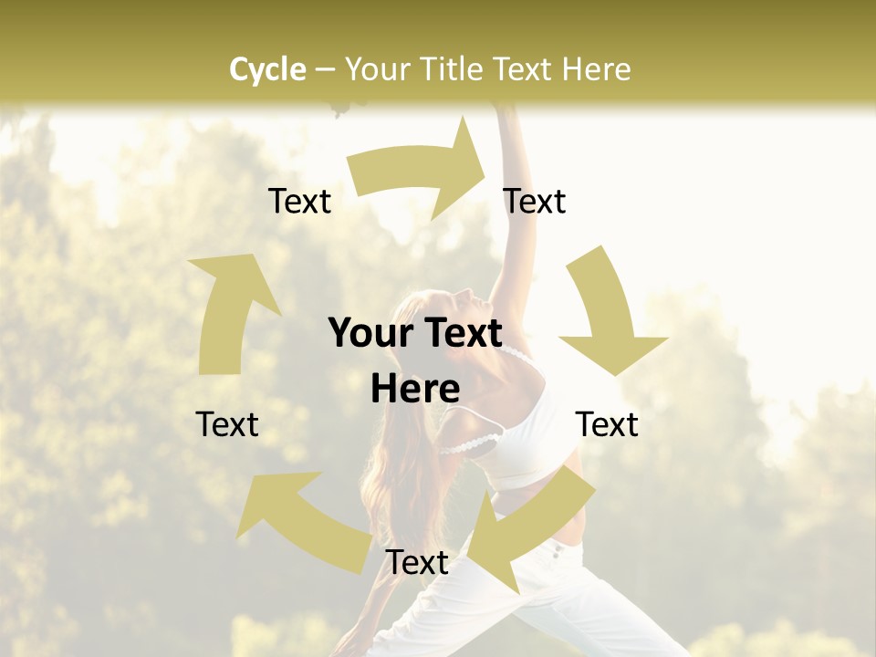 Young Girl Serene PowerPoint Template