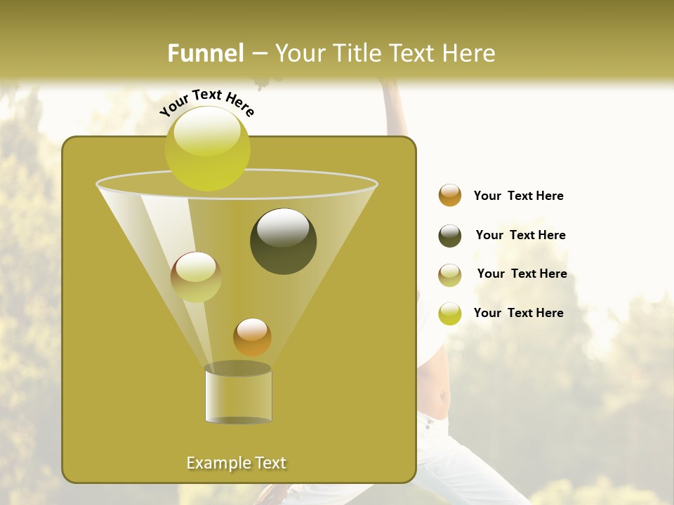 Young Girl Serene PowerPoint Template