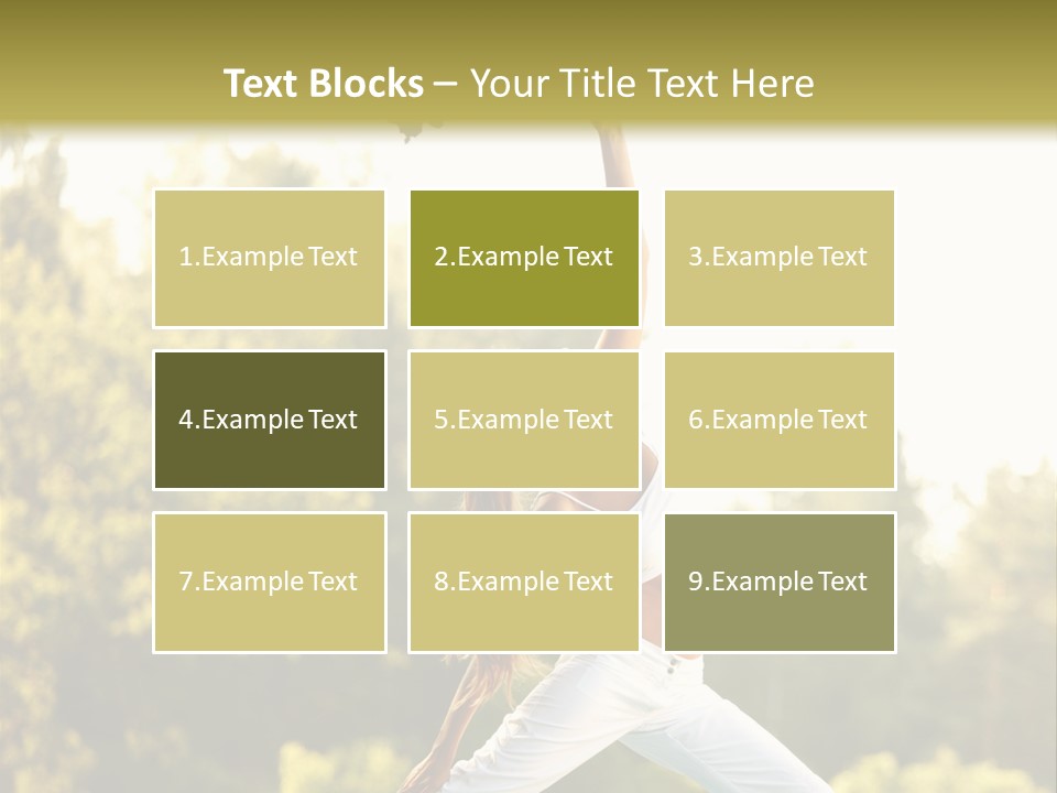 Young Girl Serene PowerPoint Template