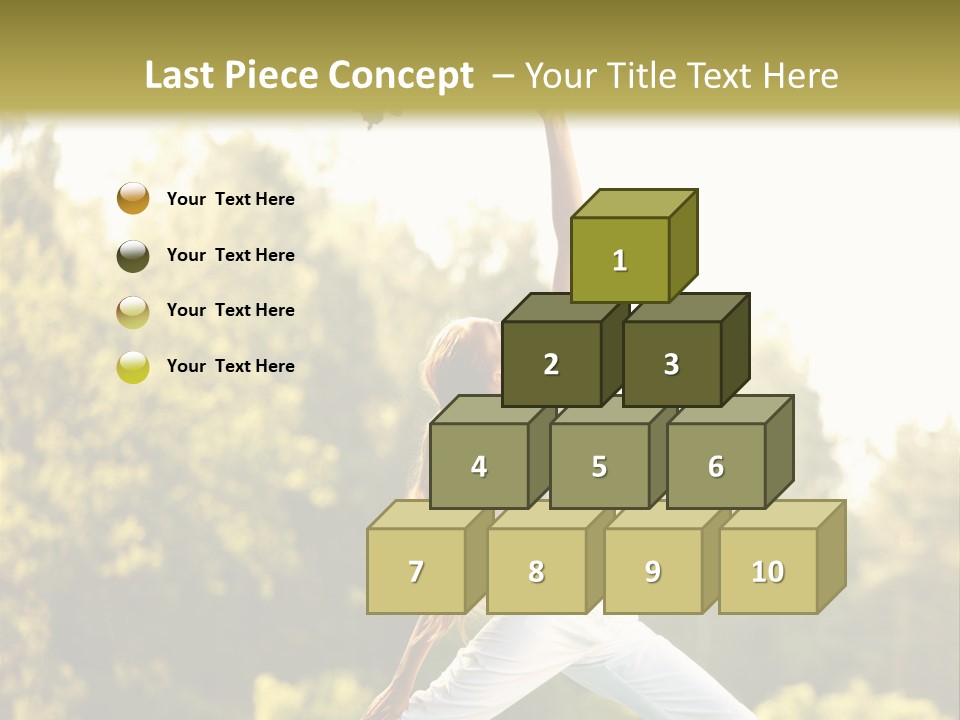 Young Girl Serene PowerPoint Template