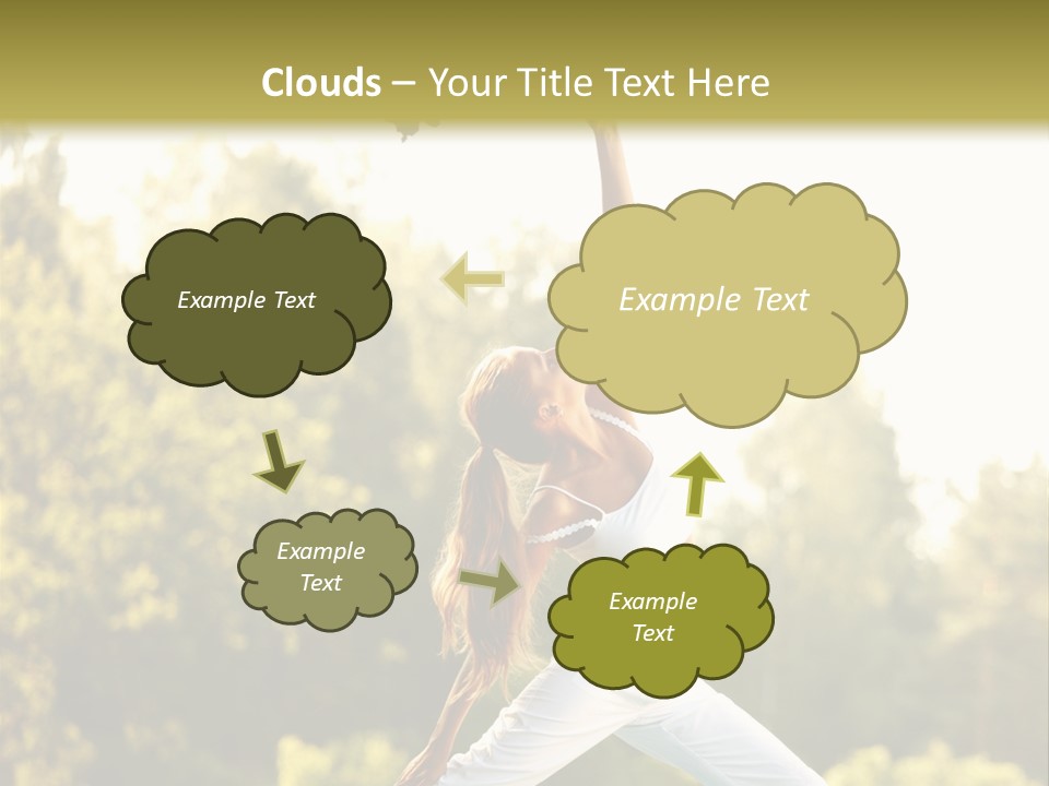 Young Girl Serene PowerPoint Template