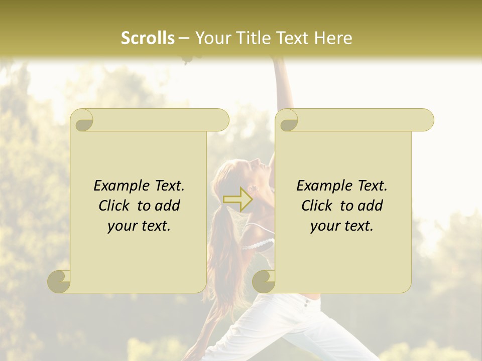 Young Girl Serene PowerPoint Template