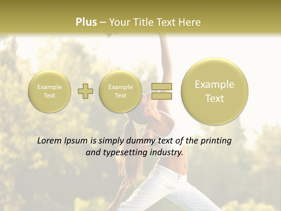 Young Girl Serene PowerPoint Template