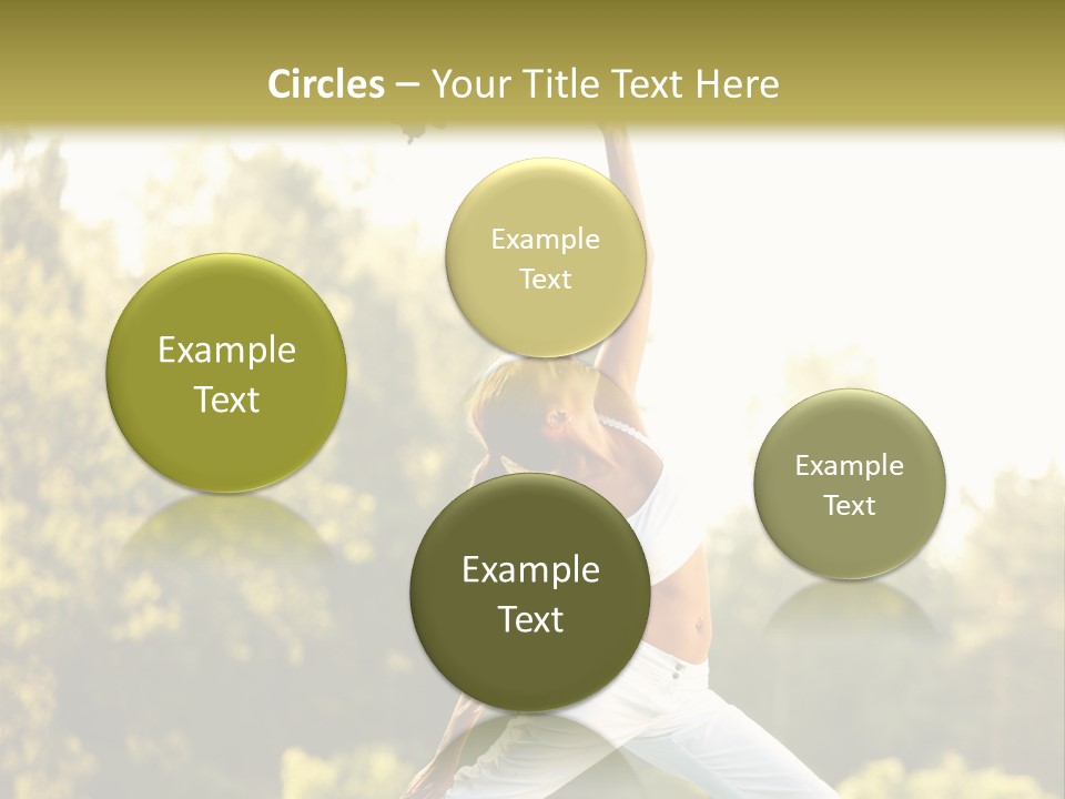 Young Girl Serene PowerPoint Template