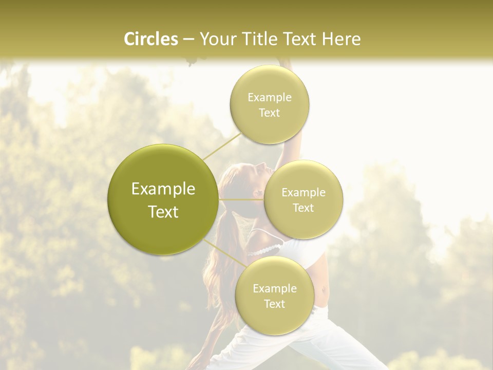 Young Girl Serene PowerPoint Template