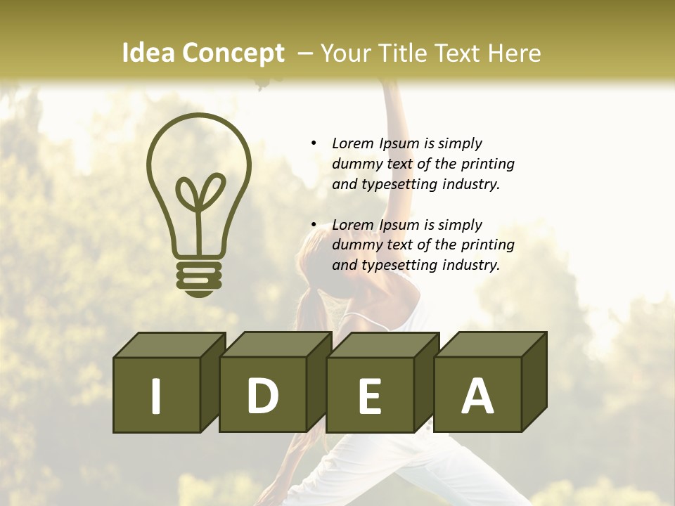 Young Girl Serene PowerPoint Template