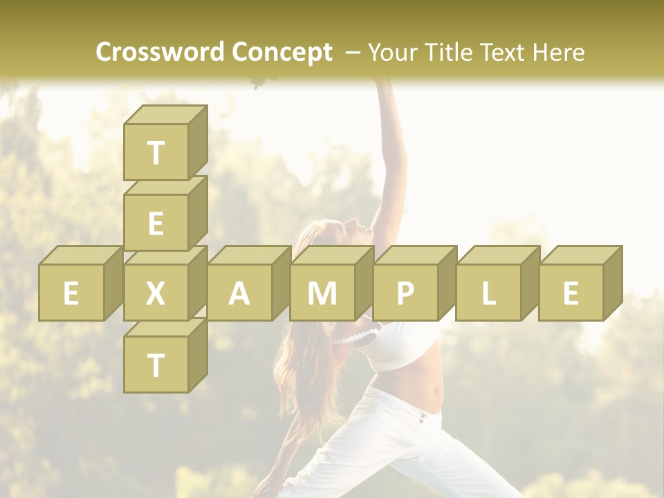 Young Girl Serene PowerPoint Template