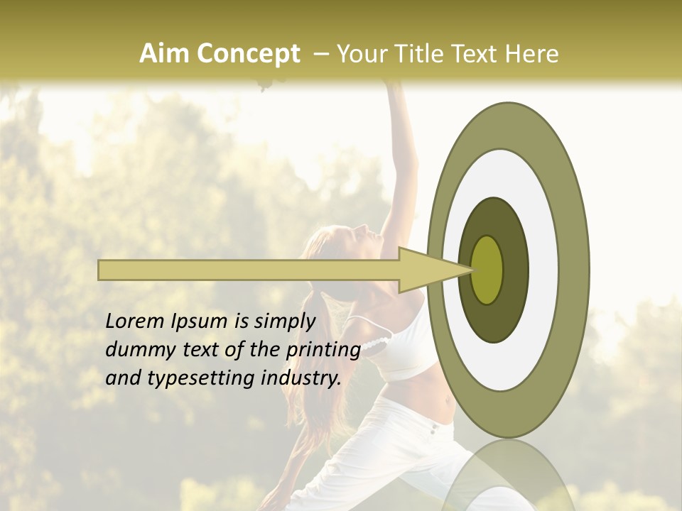 Young Girl Serene PowerPoint Template