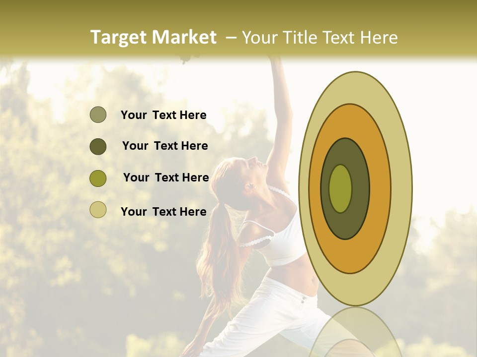 Young Girl Serene PowerPoint Template