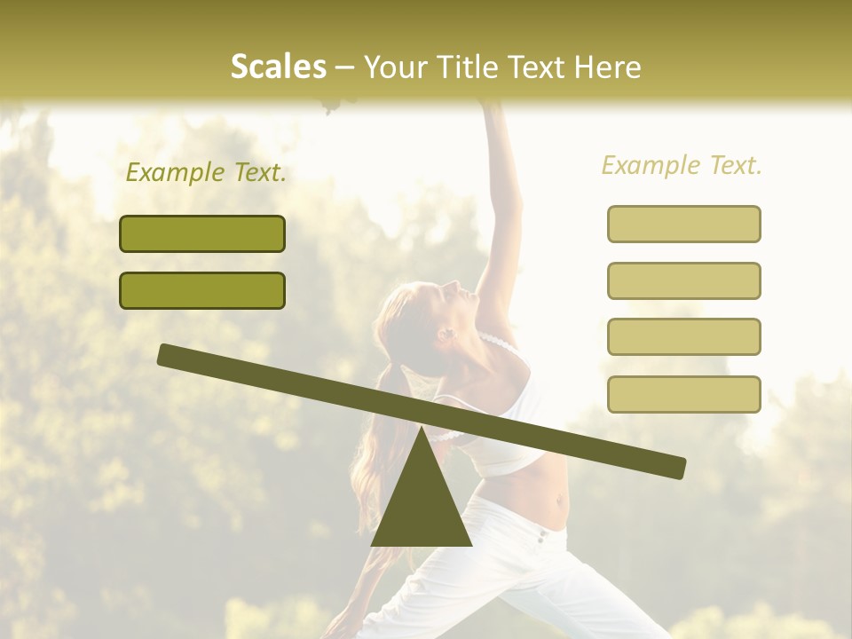 Young Girl Serene PowerPoint Template