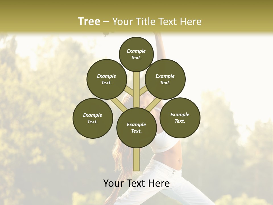 Young Girl Serene PowerPoint Template