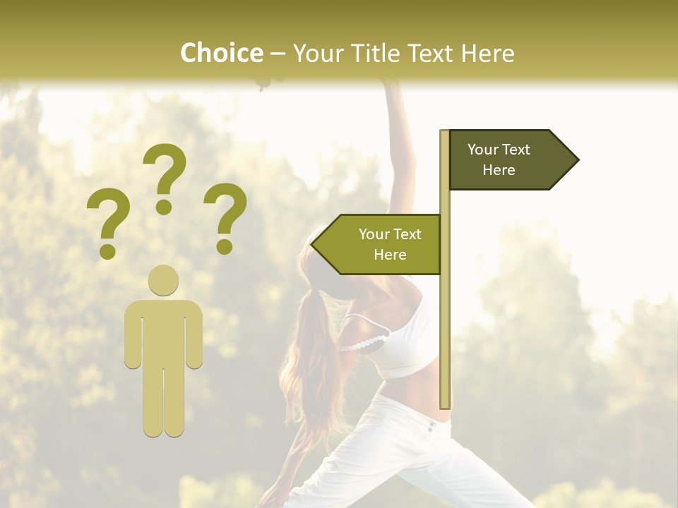 Young Girl Serene PowerPoint Template