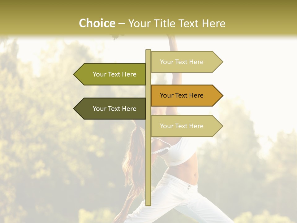 Young Girl Serene PowerPoint Template