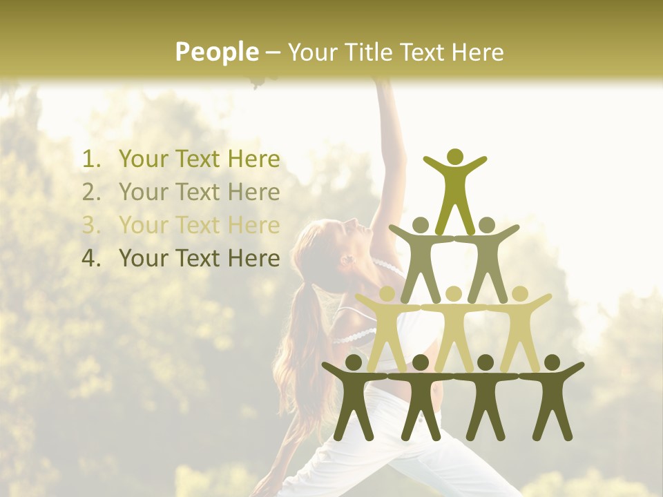 Young Girl Serene PowerPoint Template