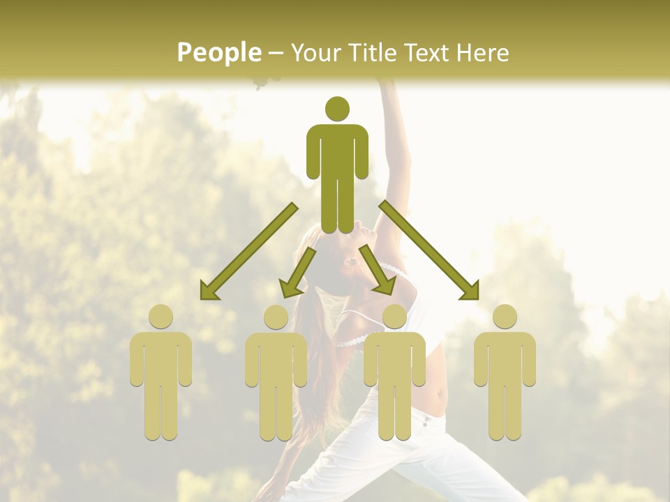 Young Girl Serene PowerPoint Template