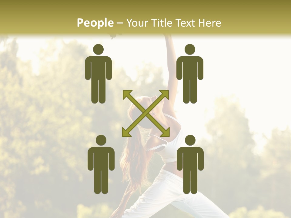 Young Girl Serene PowerPoint Template