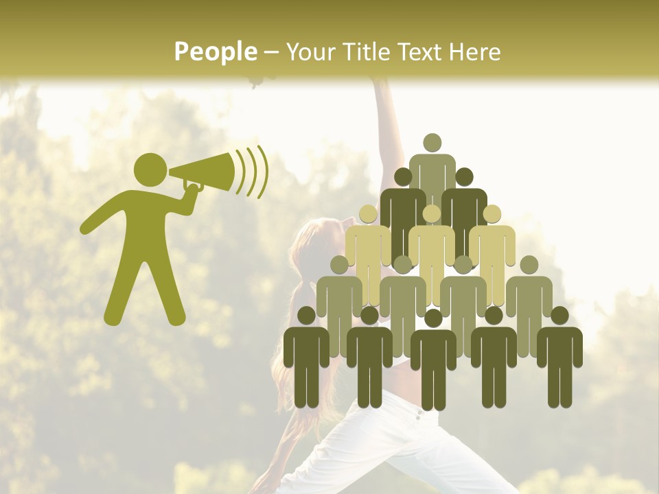 Young Girl Serene PowerPoint Template