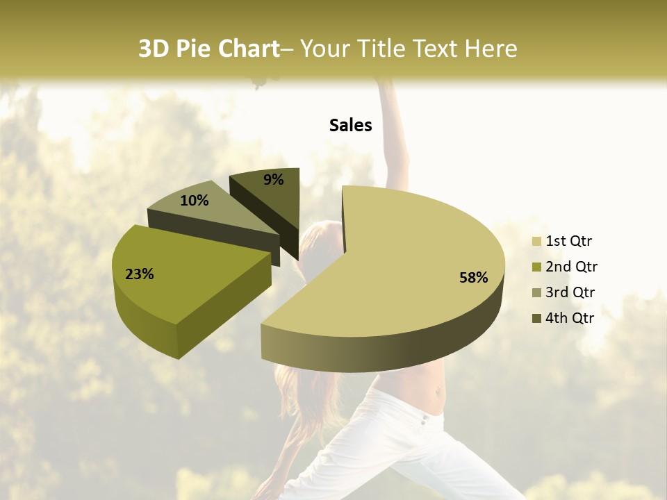 Young Girl Serene PowerPoint Template