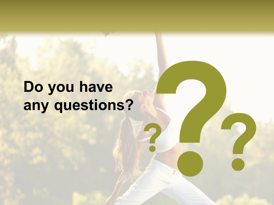 Young Girl Serene PowerPoint Template