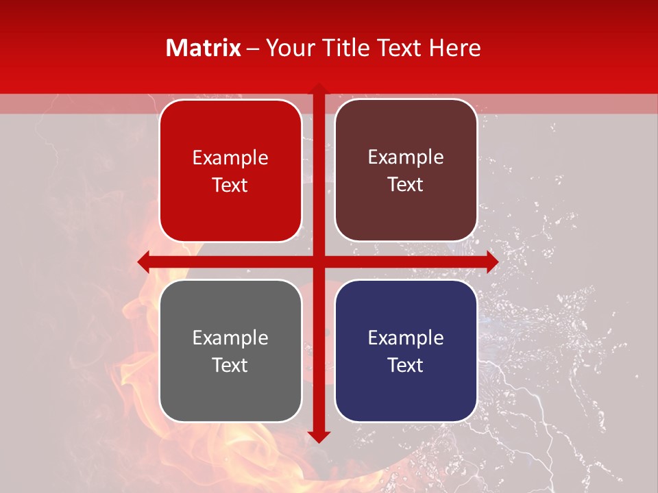 Burning Rock Close Up PowerPoint Template