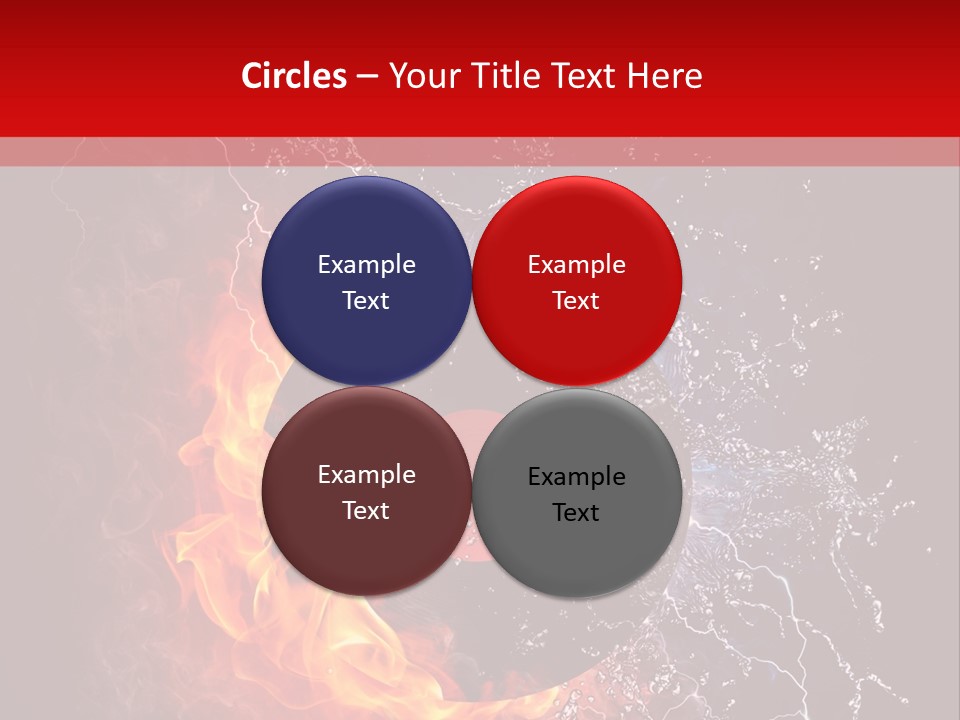 Burning Rock Close Up PowerPoint Template