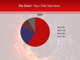 Burning Rock Close Up PowerPoint Template