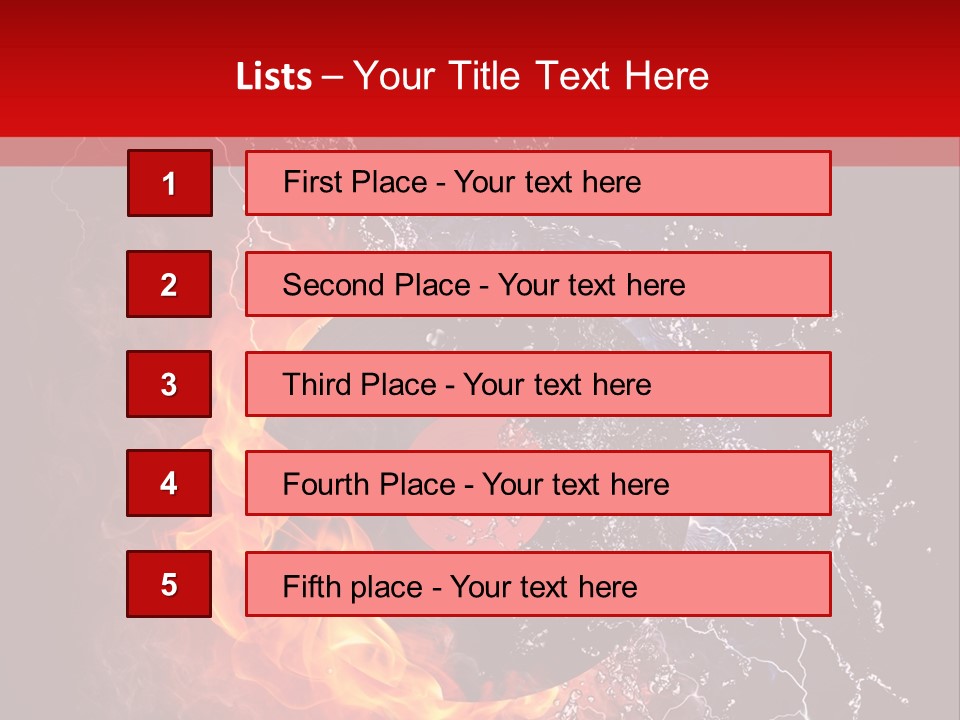 Burning Rock Close Up PowerPoint Template