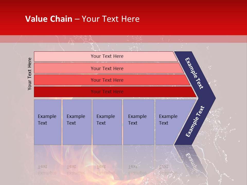 Burning Rock Close Up PowerPoint Template