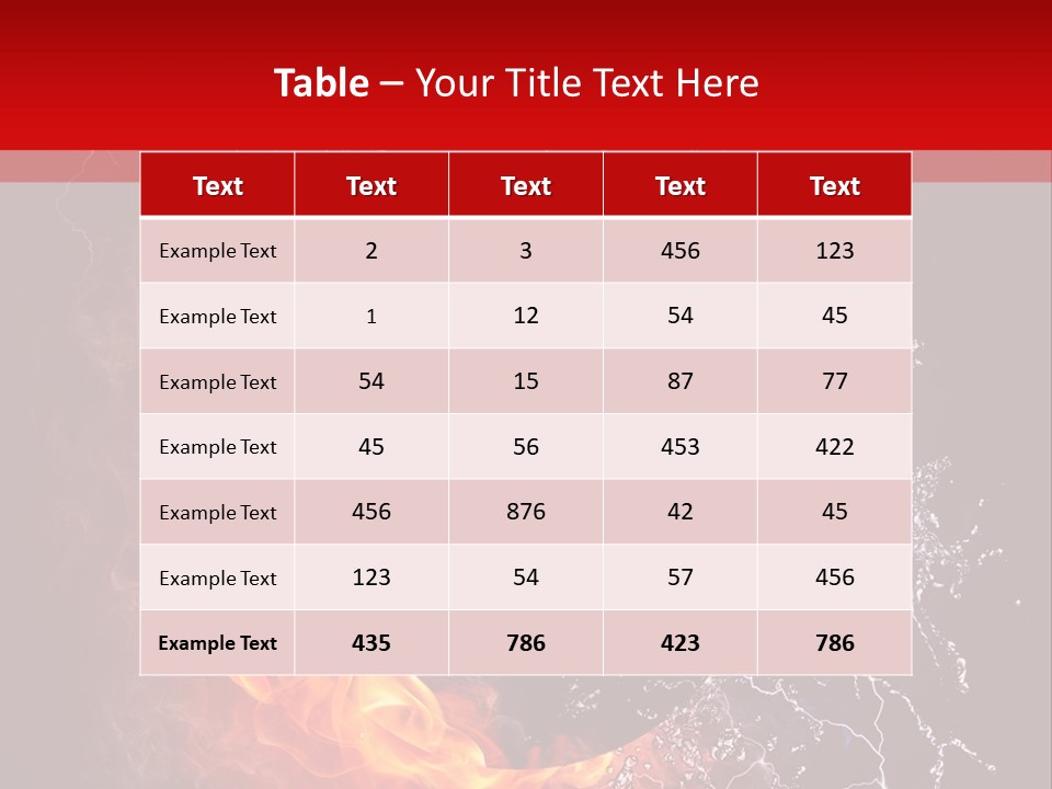 Burning Rock Close Up PowerPoint Template