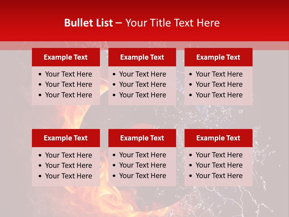 Burning Rock Close Up PowerPoint Template