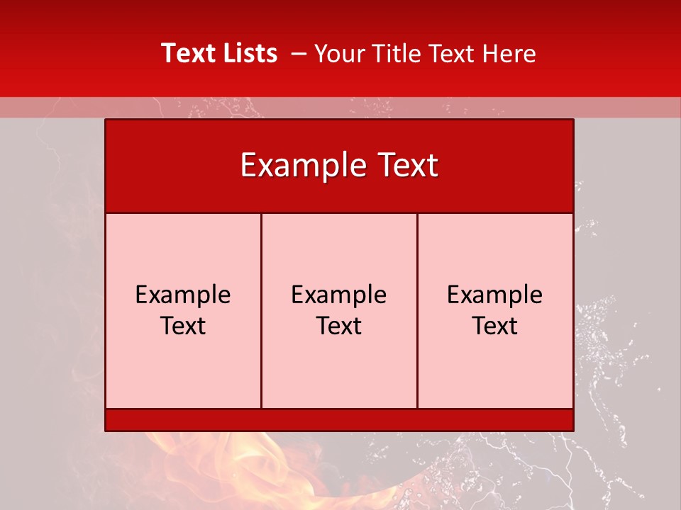 Burning Rock Close Up PowerPoint Template