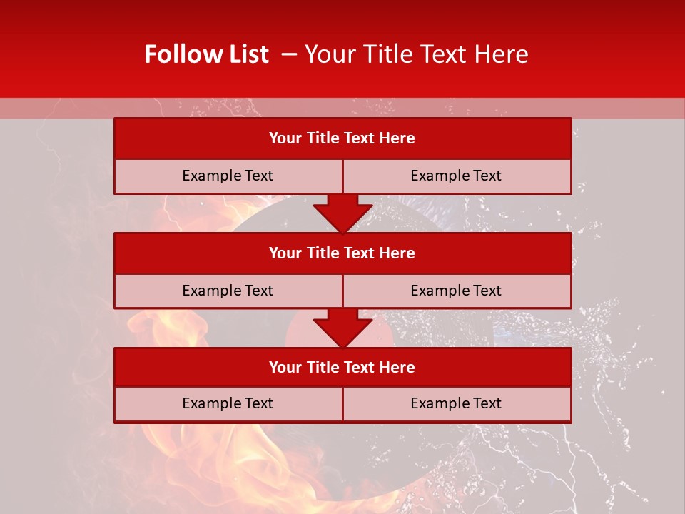 Burning Rock Close Up PowerPoint Template