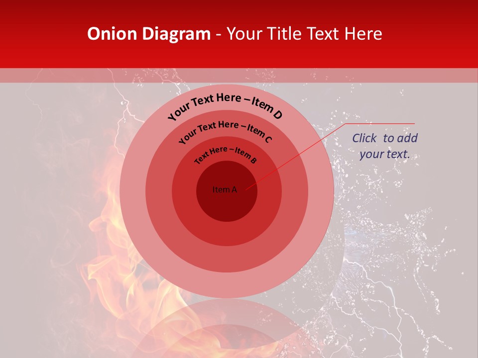 Burning Rock Close Up PowerPoint Template