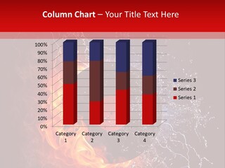 Burning Rock Close Up PowerPoint Template