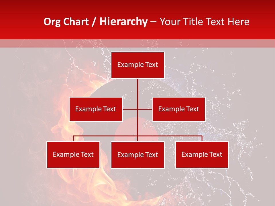 Burning Rock Close Up PowerPoint Template